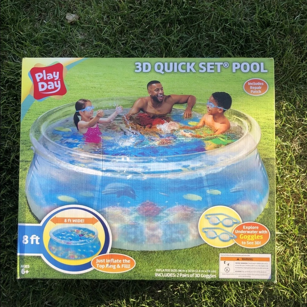 Swimming Pool Inflatable 3D Transparent Quick Set